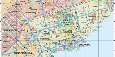 خريطة مدينة تورونتو ، 
