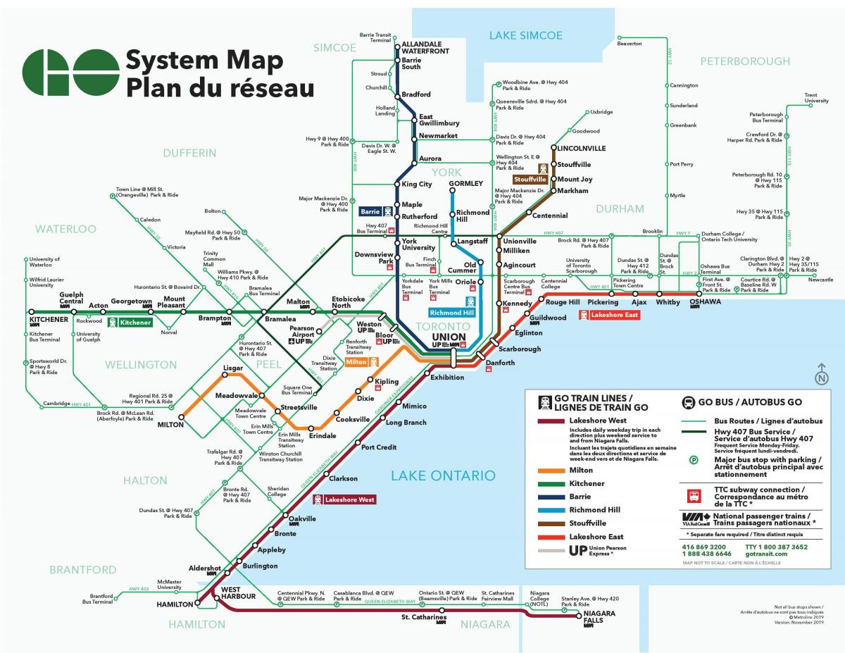تورونتو محطة الحافلات خريطة