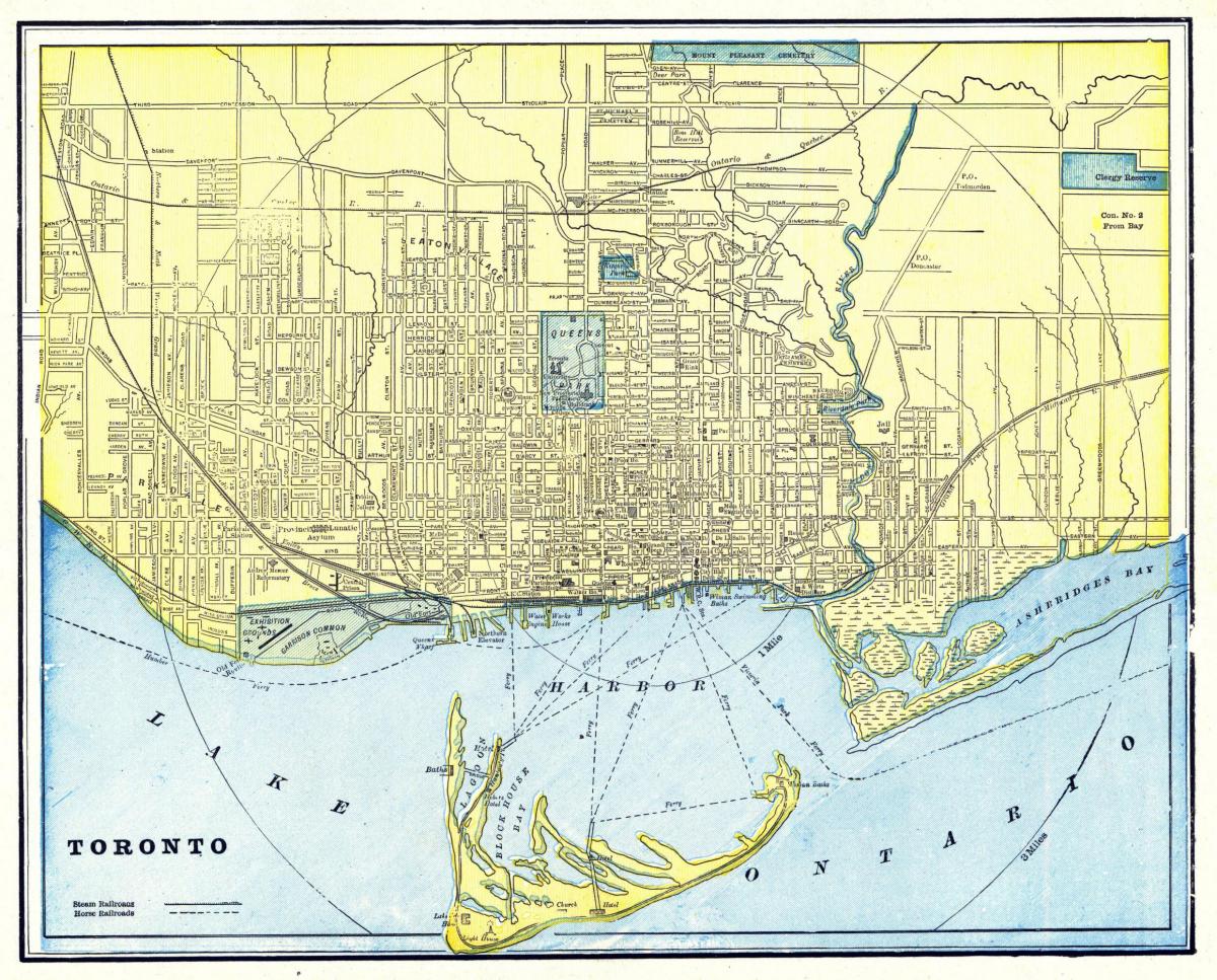 خريطة قديمة من تورونتو