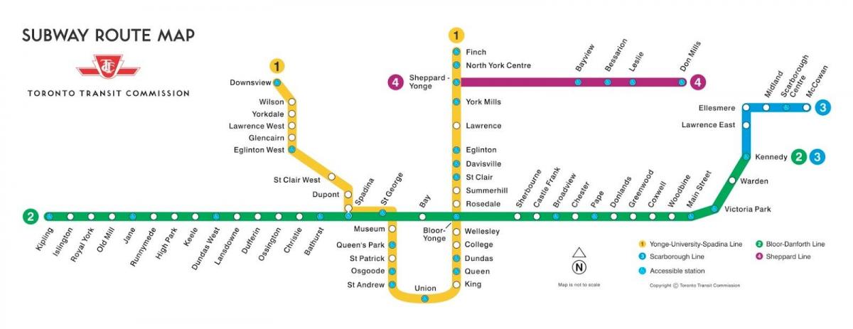 خريطة مترو تورونتو