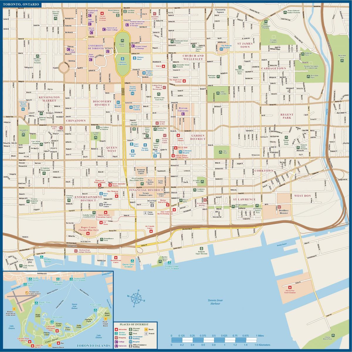 تورونتو خريطة الشارع