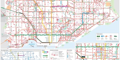 Ttc خريطة خطوط الحافلات