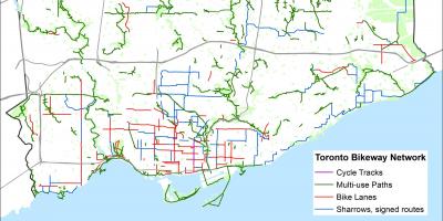 تورونتو الدراجة خريطة