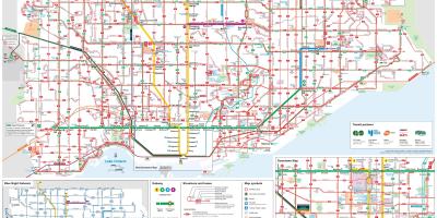 Ttc حافلة خريطة تورونتو