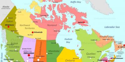 خريطة كندا تورونتو