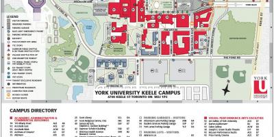 جامعة يورك خريطة